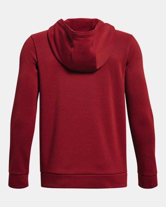 Boys' Armour Fleece® Full-Zip, Red, pdpMainDesktop image number 1